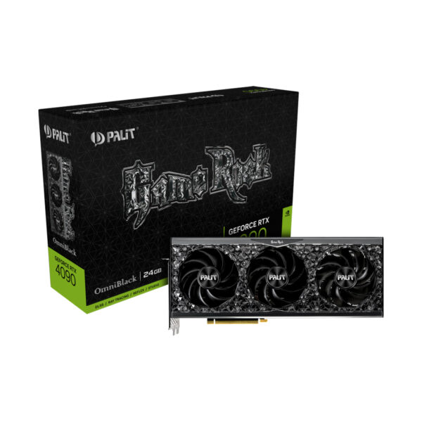 Видеокарта PALIT RTX4090 GAMEROCK OMNIBLACK 24G /24 ГБ, GDDR6X, 384 бит, 2235 МГц, 2520 МГц/ HDMI, 3xDP/ (NED4090019SB-1020Q) 20 71866f75 1e18 4144 a9bb 862e7fa17619 9