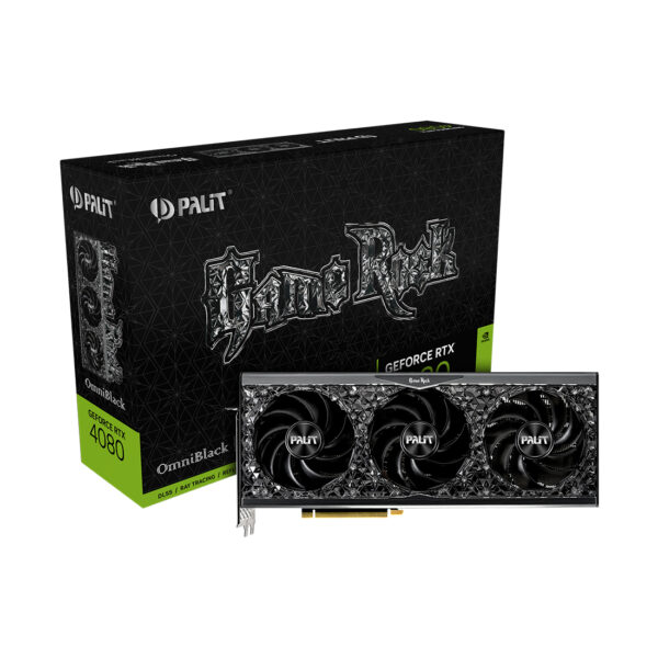 Видеокарта PALIT RTX4080 GAMEROCK OMNIBLACK 16G /16 ГБ, GDDR6X, 256 бит, 2210 МГц, 2505 МГц, HDMI, 3хDP/ (NED4080019T2-1030Q) 52 7313ce2f 916f 49d9 ac43 cb1e032a057c 49