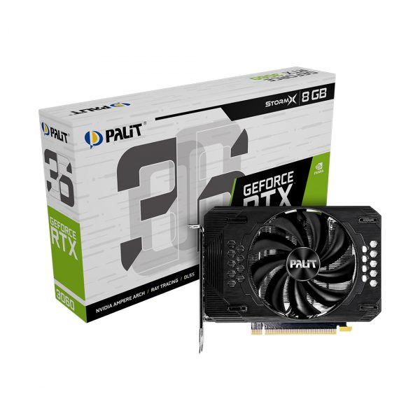 Видеокарта PALIT RTX3060 STORMX 8G /8 ГБ, GDDR6, 128 бит, 1320 МГц, 1777 МГц/ HDMI, DP (3 шт)/ (NE63060019P1-190AF) 194 bc90db45 ab51 4768 bb08 4627c4120893 97